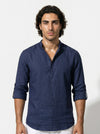 Caurelle | Men’s Linen Style Shirt Lightweight Summer Comfort