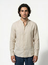 Caurelle | Men’s Linen Style Shirt Lightweight Summer Comfort