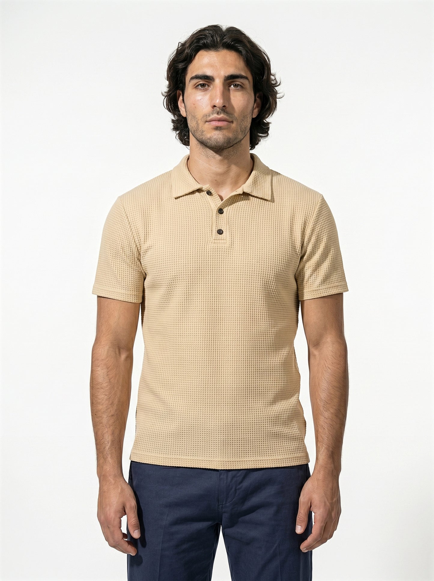 Caurelle | Men’s Plus Size Half-Button Polo Shirt