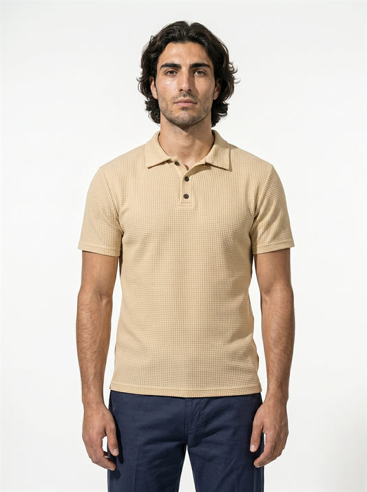 Caurelle | Men’s Plus Size Half-Button Polo Shirt
