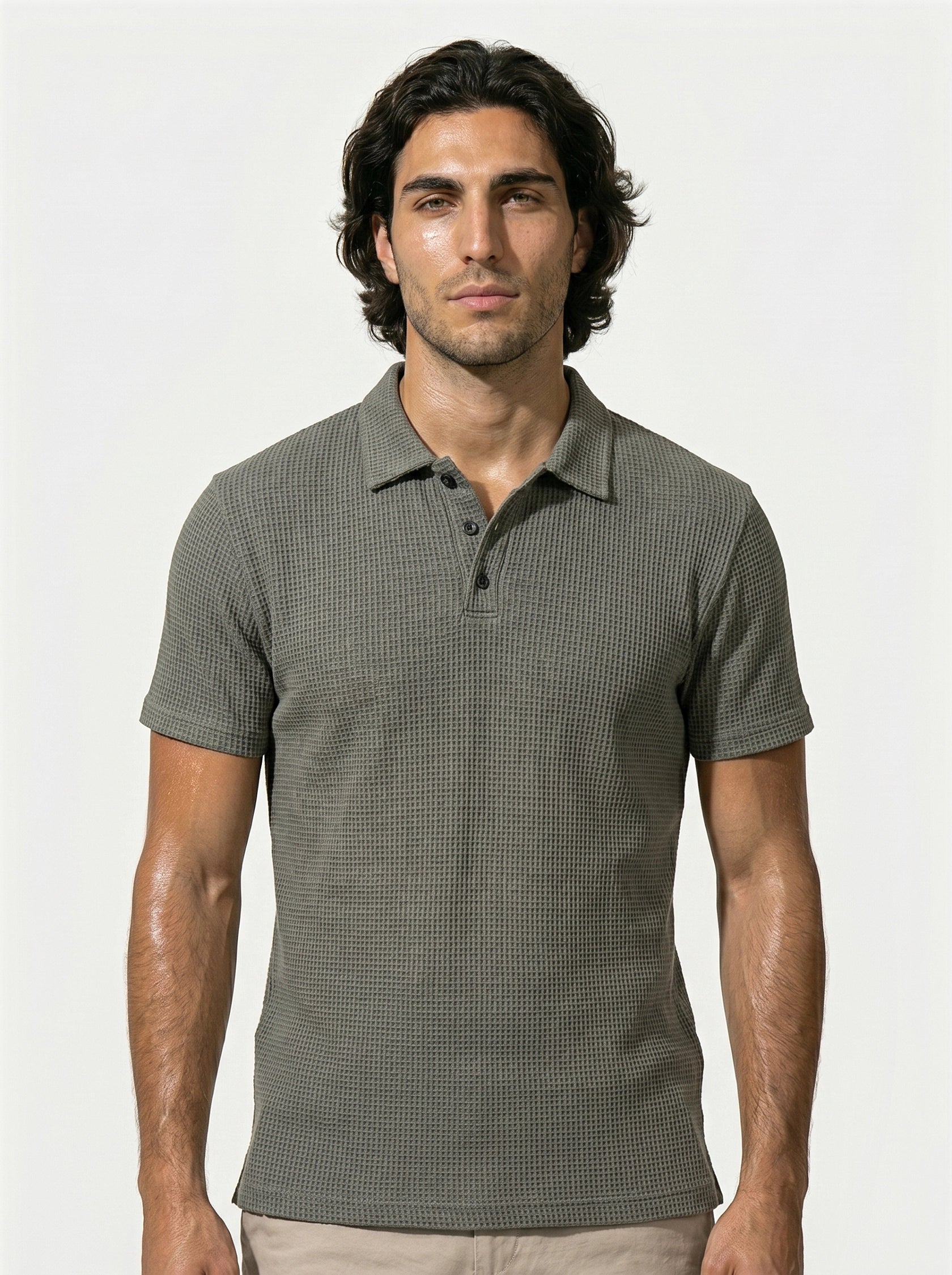 Caurelle | Men’s Plus Size Half-Button Polo Shirt