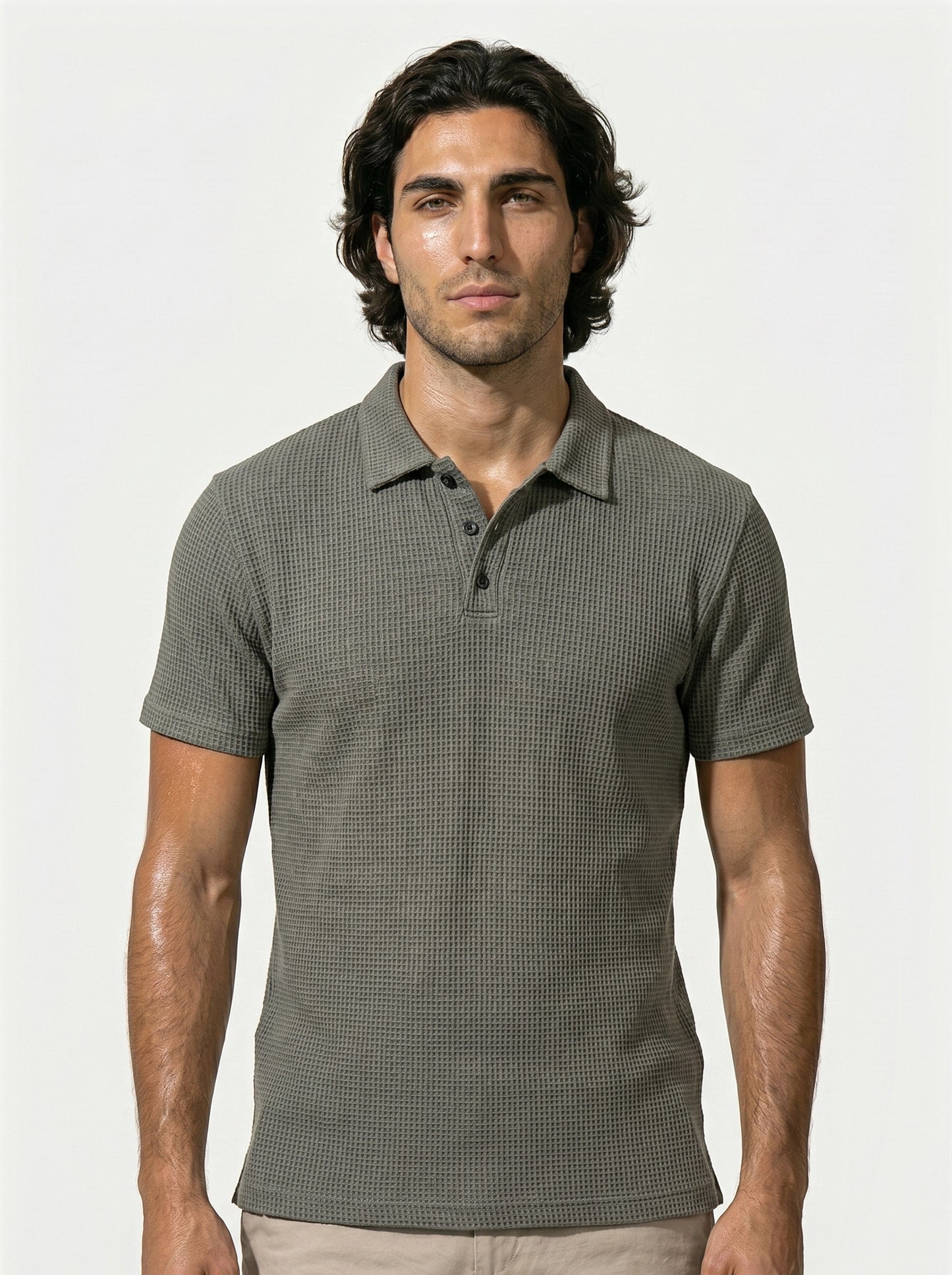 Caurelle | Men’s Plus Size Half-Button Polo Shirt