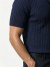 Caurelle | Men’s Textured Knit Polo Shirt