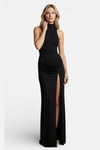 Caurelle | Elegant Women’s Sleeveless Long Maxi Dress with Turtleneck and Thigh Split