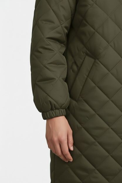 Caurelle | Women’s Elegant Quilted Hooded Coat – Fall/Winter Essential