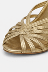 Caurelle | Women’s Gold Heels – Thin Strap Elegance