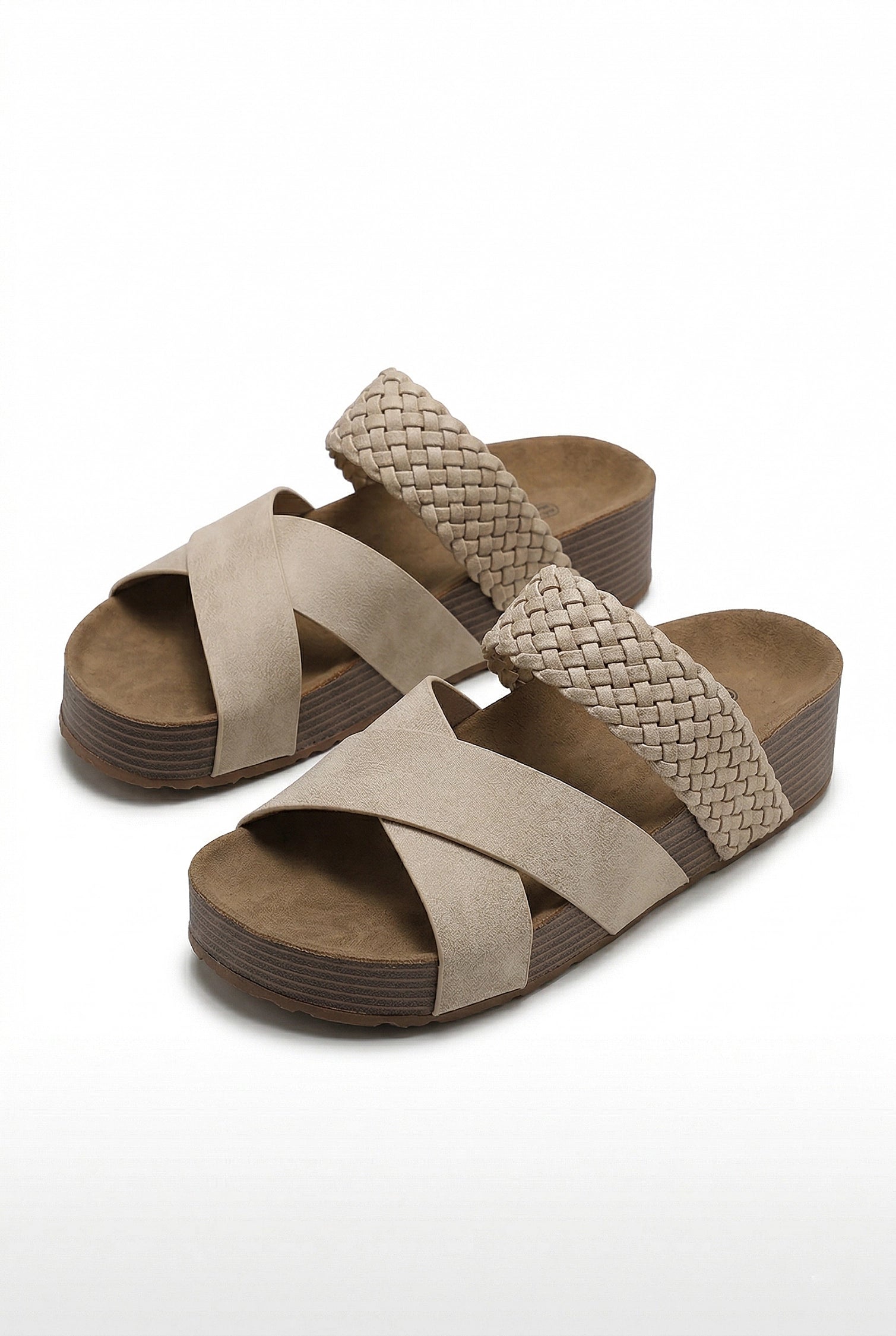 Caurelle | Women’s Wood-Grain Platform Sandals