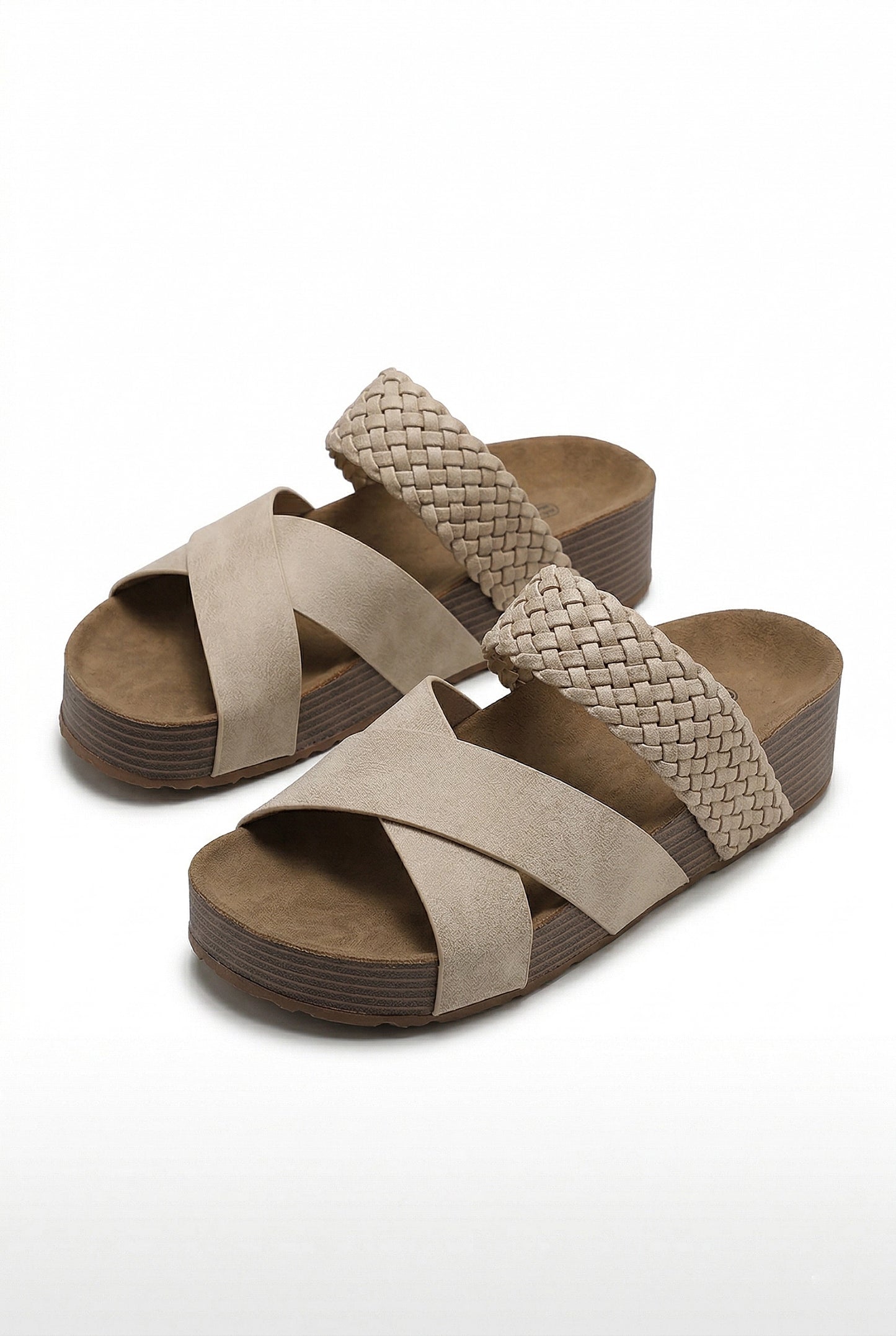Caurelle | Women’s Wood-Grain Platform Sandals