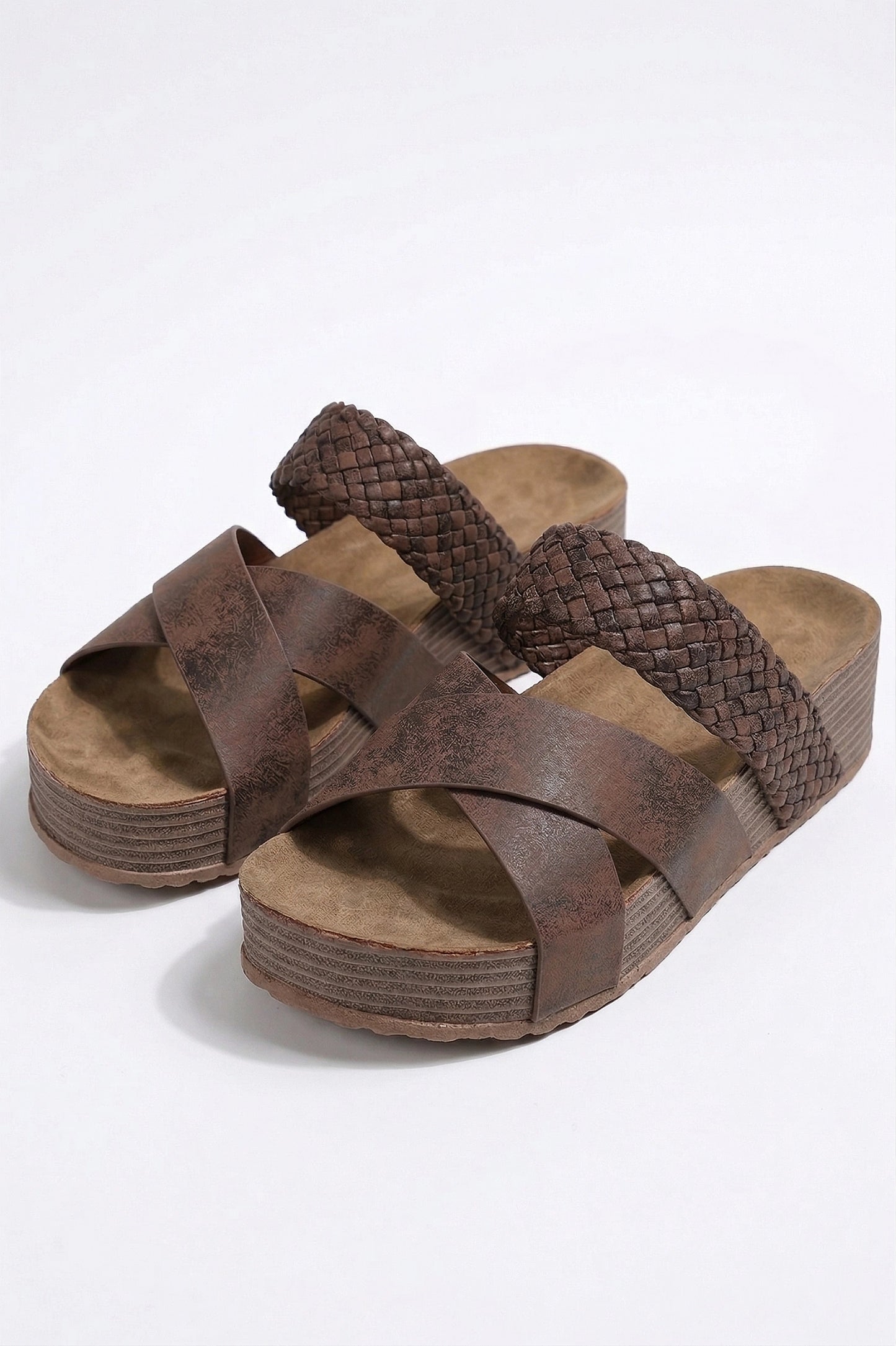 Caurelle | Women’s Wood-Grain Platform Sandals
