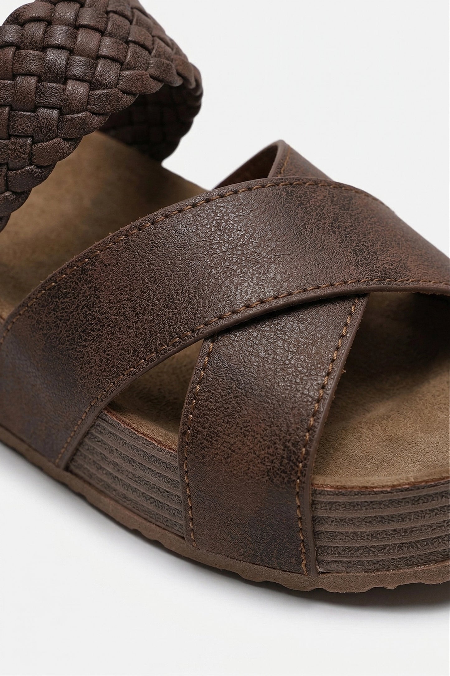 Caurelle | Women’s Wood-Grain Platform Sandals