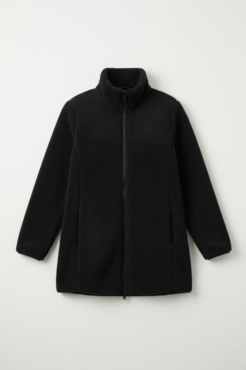Caurelle | Women’s Zip-Up Teddy Coat – Winter Casual Outerwear