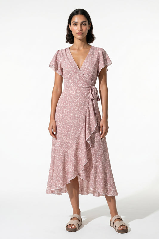 Caurelle | Elegant Floral Midi Dress for Women