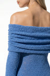 Caurelle | Elegant Long Sleeve Knit Mini Dress