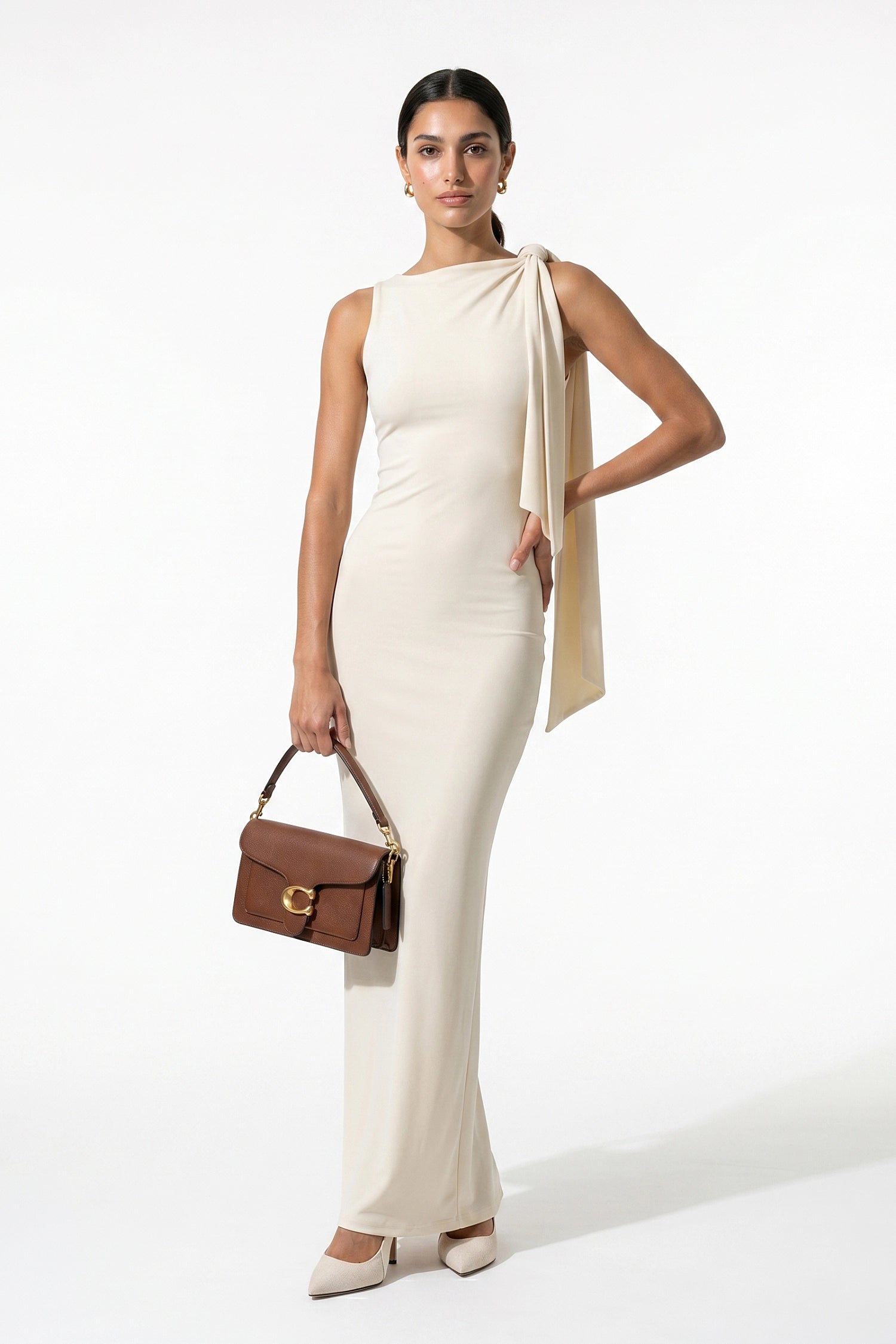 Caurelle | Elegant Patchwork Bodycon Maxi Dress