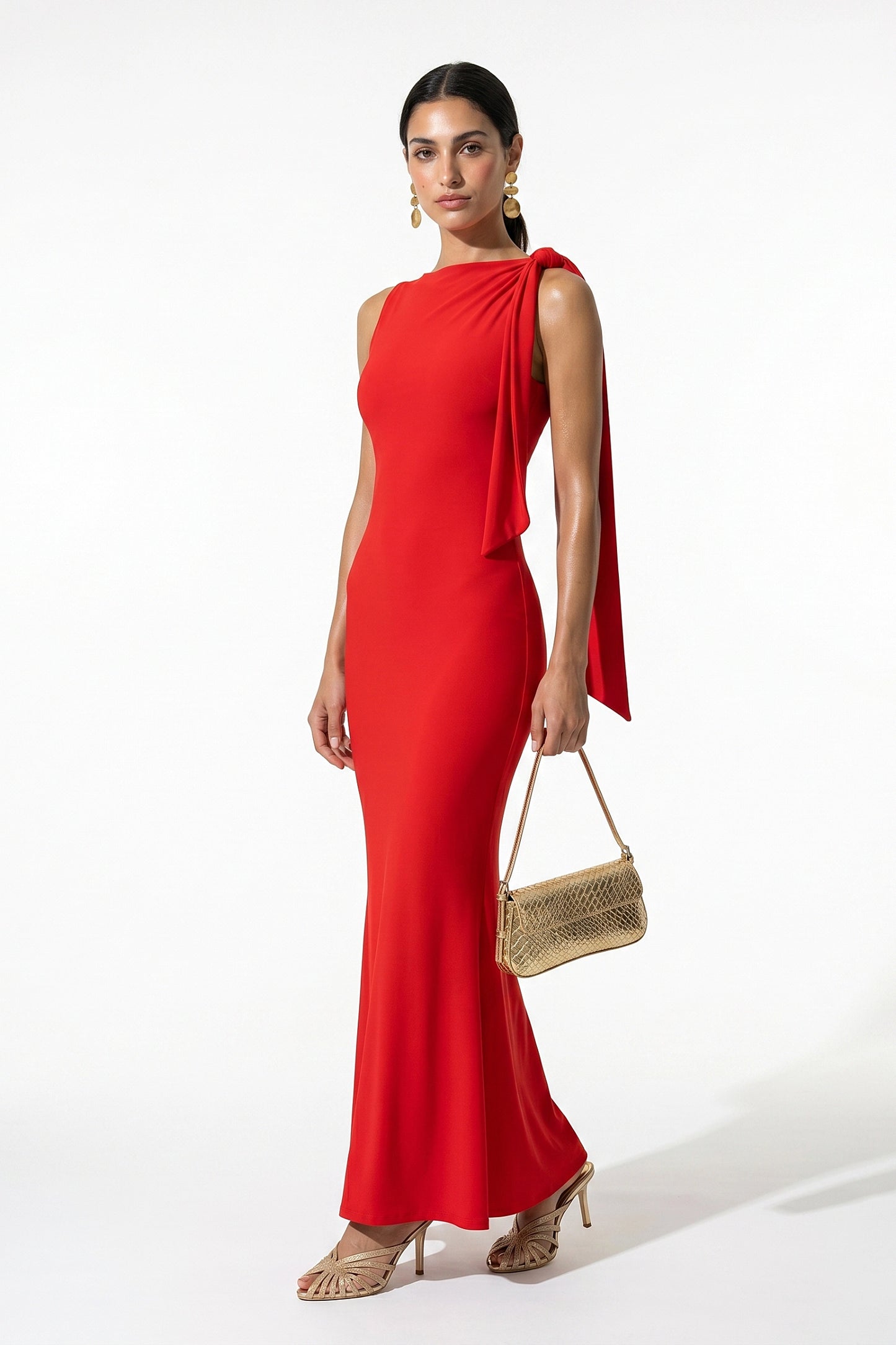 Caurelle | Elegant Patchwork Bodycon Maxi Dress
