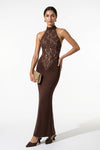 Caurelle | Elegant Strapless Bodycon Lace Maxi Dress