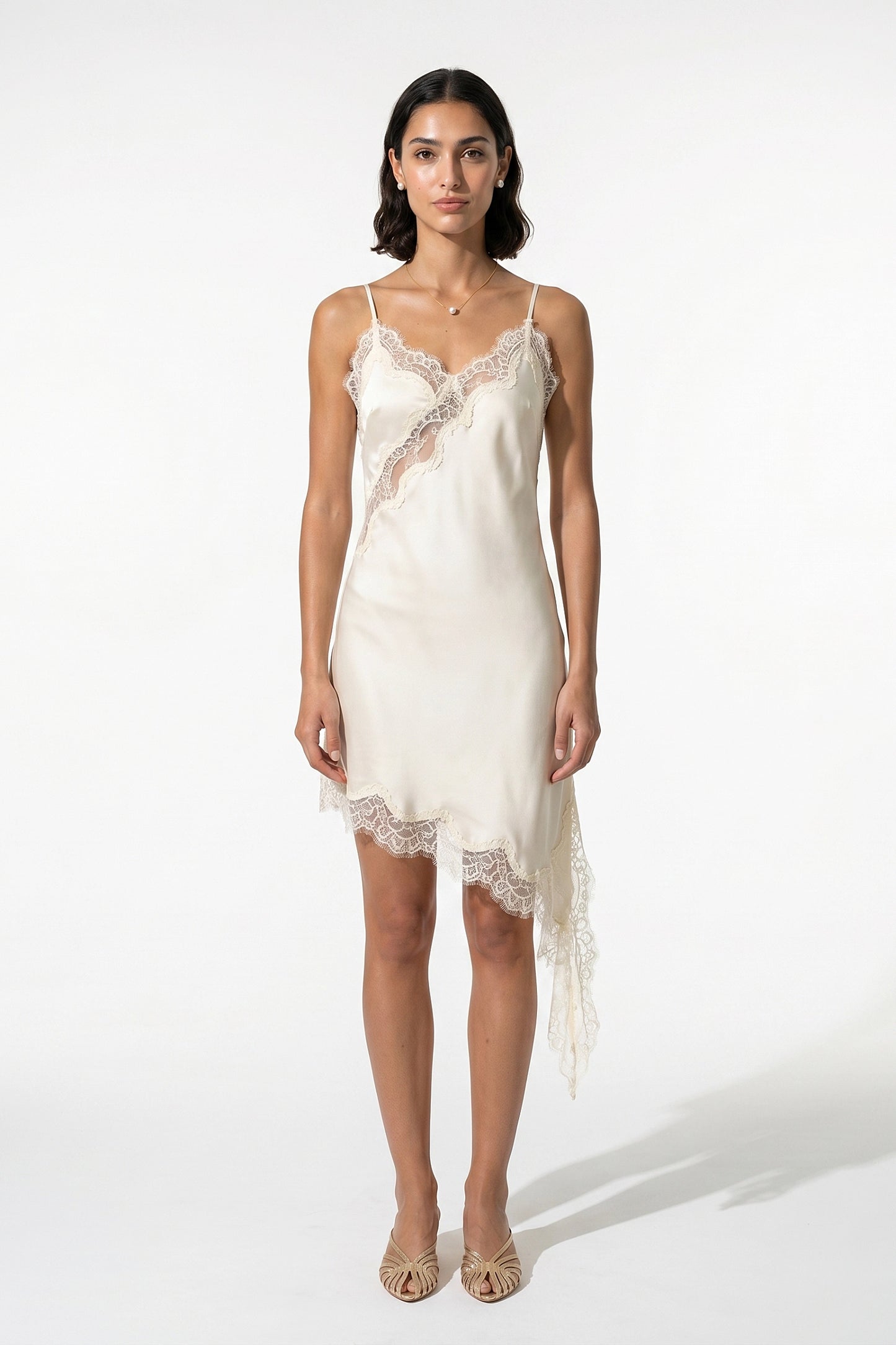 Caurelle | Elegant Summer Lace Short Slip Dress