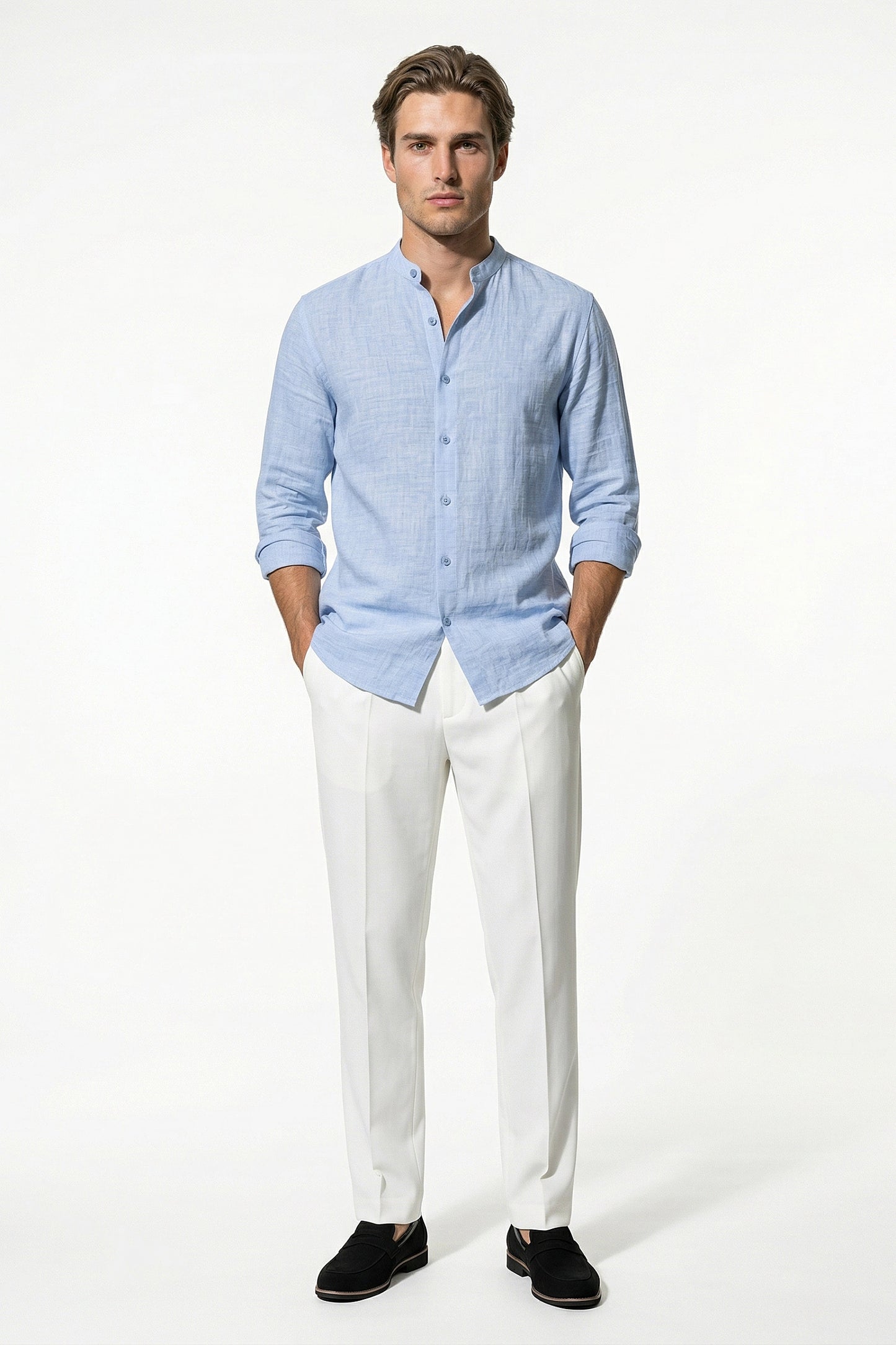 Caurelle | Men’s Lightweight Linen Button Shirt