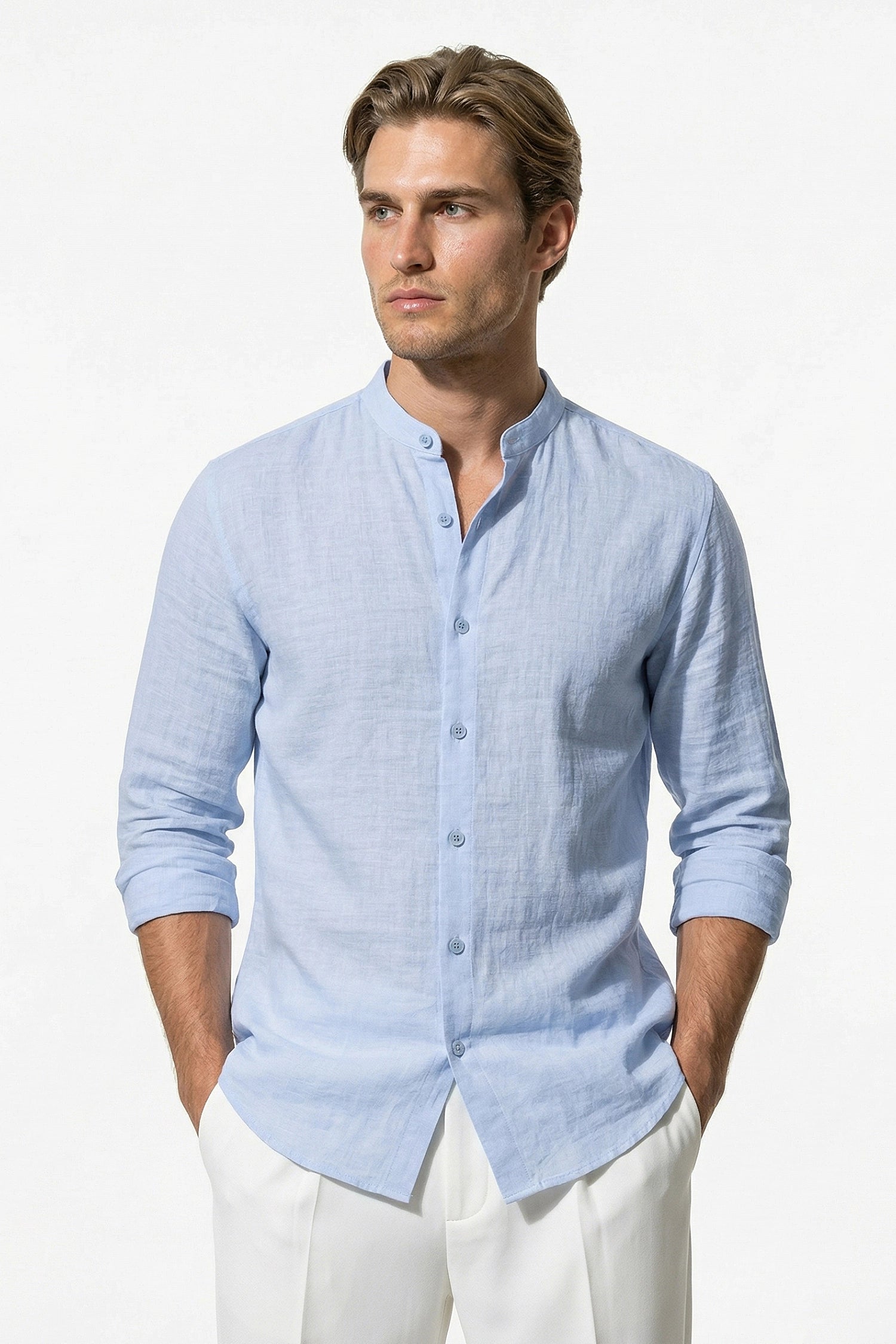 Caurelle | Men’s Lightweight Linen Button Shirt