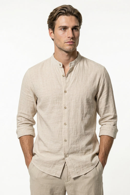 Caurelle | Men’s Lightweight Linen Button Shirt