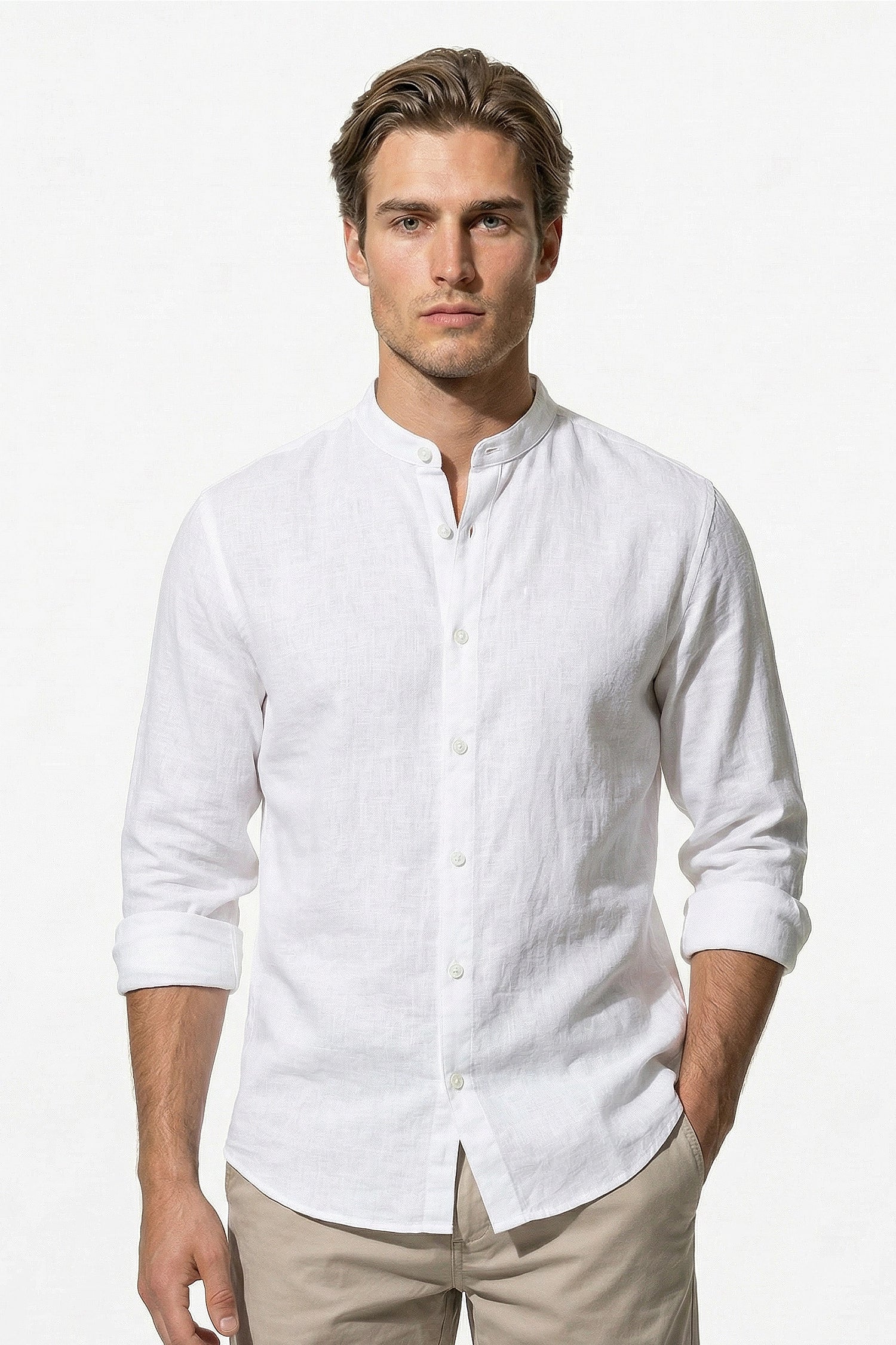 Caurelle | Men’s Lightweight Linen Button Shirt