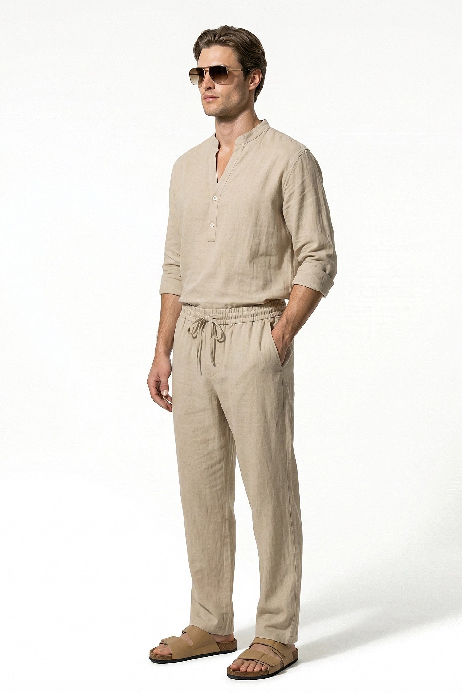 Caurelle | Men’s Linen-Blend Co-Ord Set