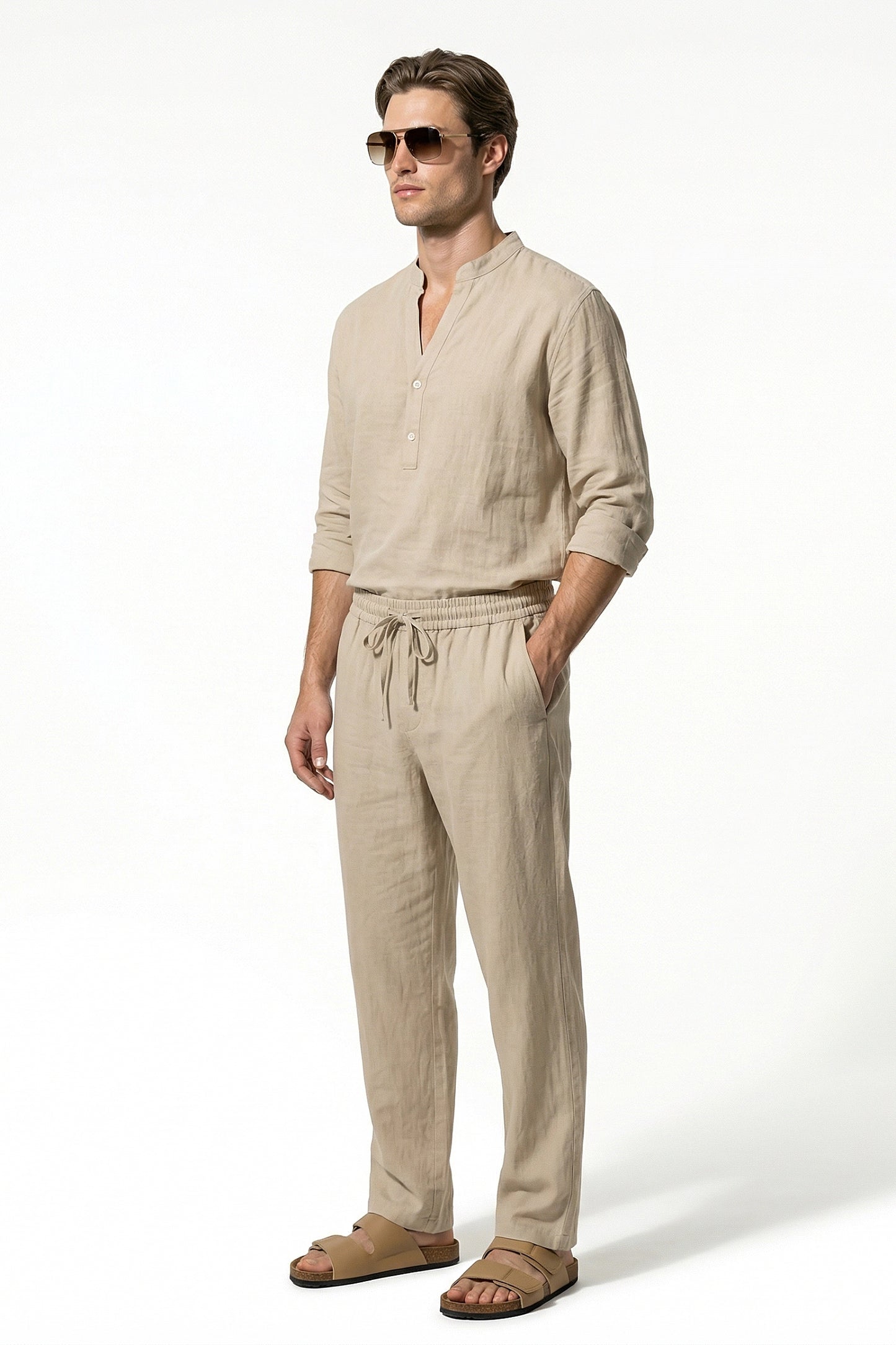 Caurelle | Men’s Linen-Blend Co-Ord Set