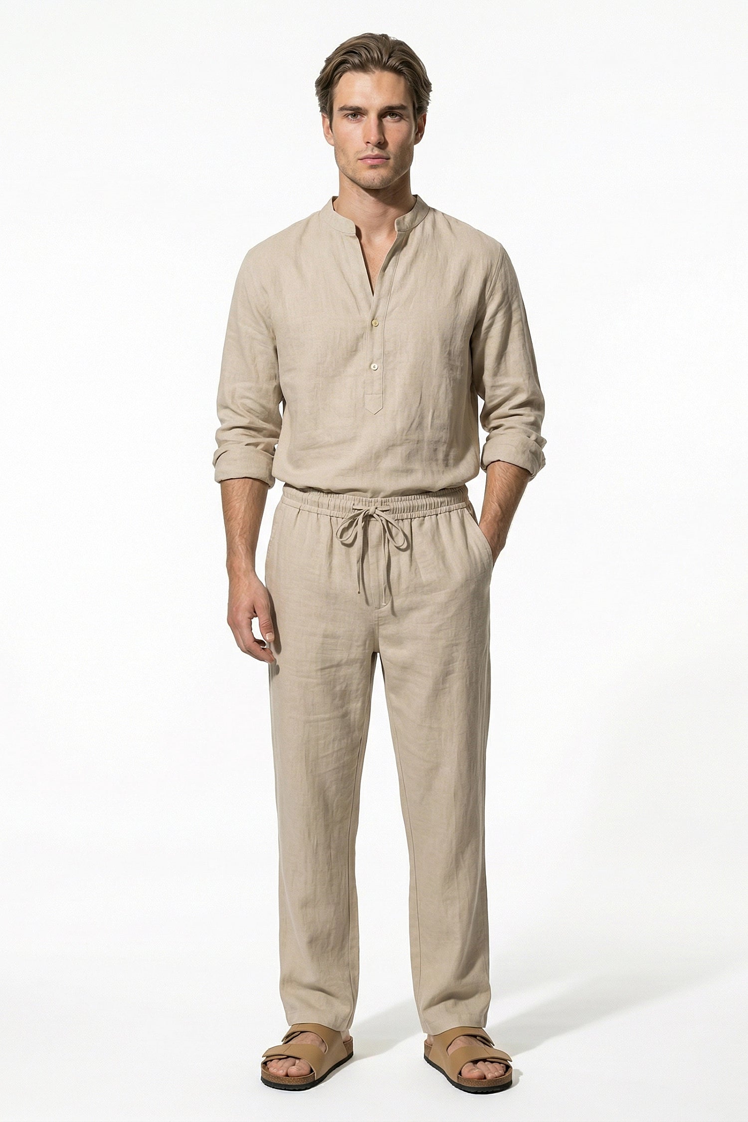 Caurelle | Men’s Linen-Blend Co-Ord Set