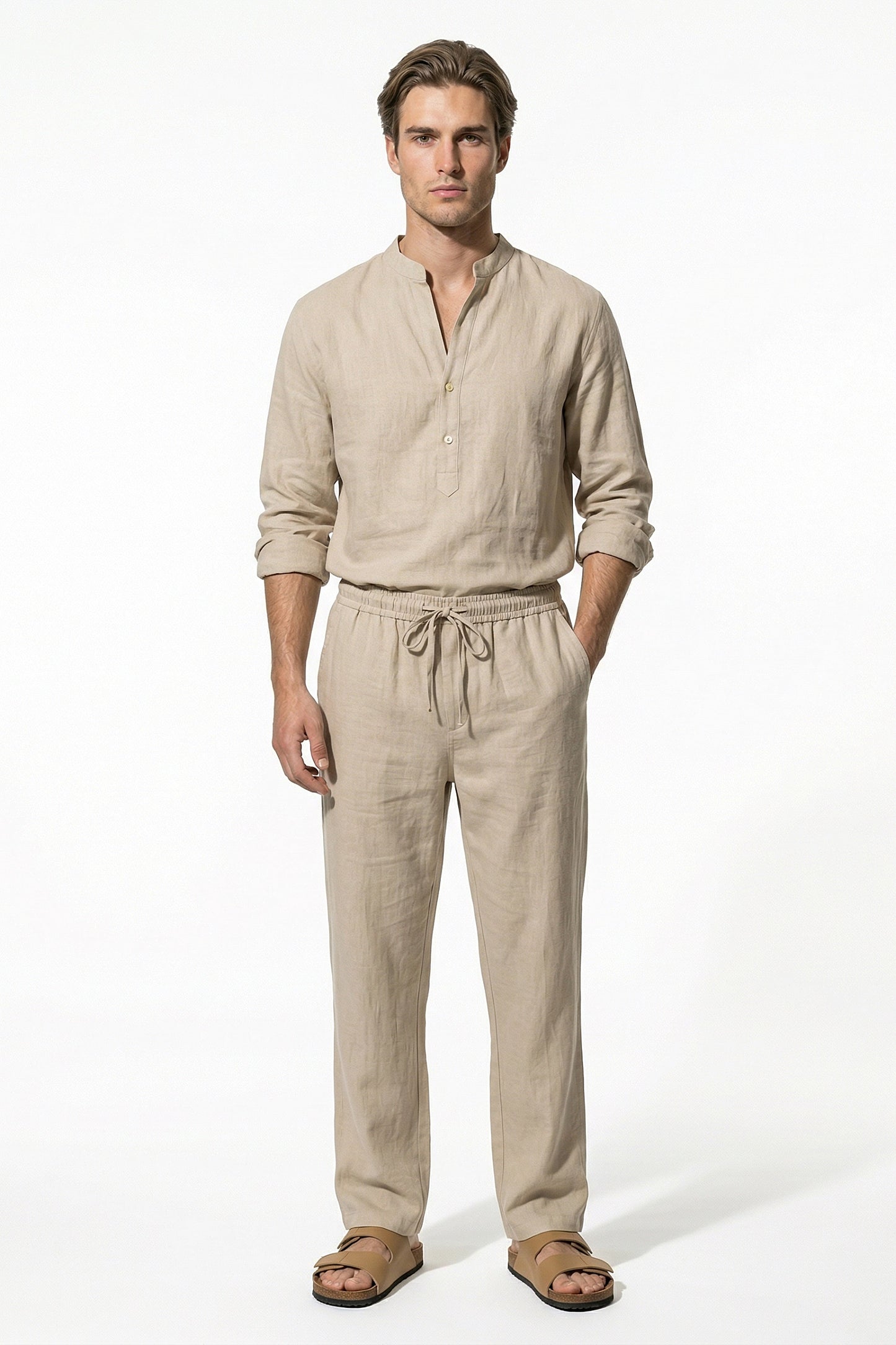 Caurelle | Men’s Linen-Blend Co-Ord Set