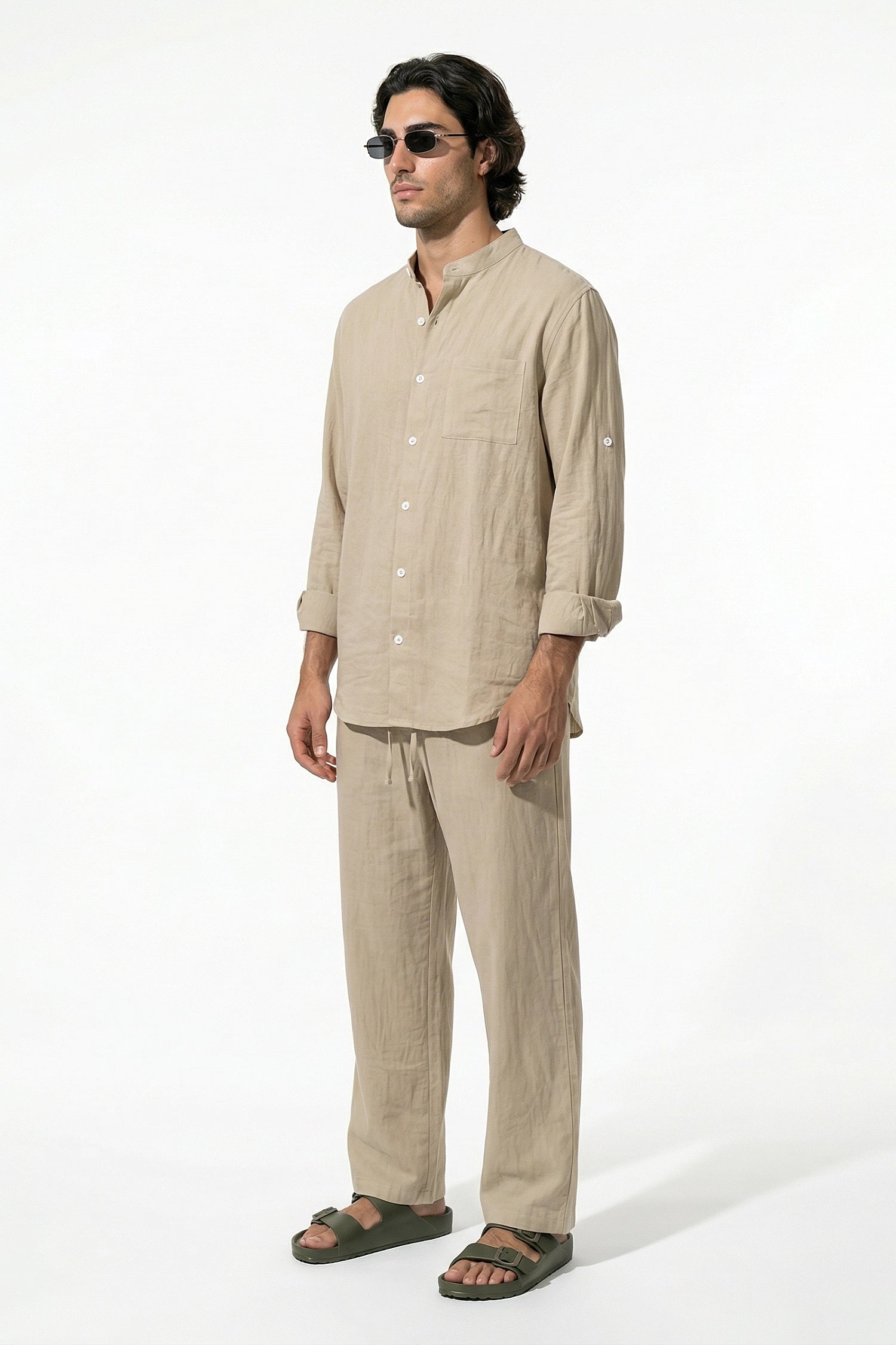 Caurelle | Men’s Linen Co-Ord Shirt & Pants Set