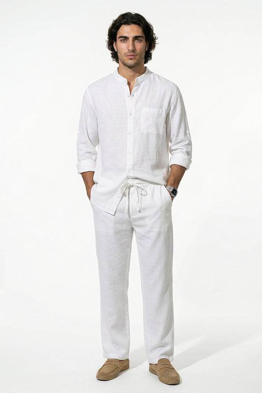 Caurelle | Men’s Linen Co-Ord Shirt & Pants Set