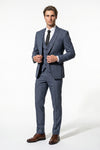Caurelle | Men’s Plaid Three Piece Suit Business Wedding Guest Casual Elegance