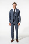 Caurelle | Men’s Plaid Three Piece Suit Business Wedding Guest Casual Elegance