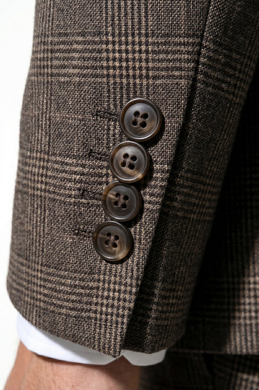 Caurelle | Men’s Plaid Three Piece Suit Business Wedding Guest Casual Elegance
