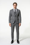 Caurelle | Men’s Plaid Three Piece Suit Business Wedding Guest Casual Elegance