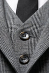 Caurelle | Men’s Plaid Three Piece Suit Business Wedding Guest Casual Elegance