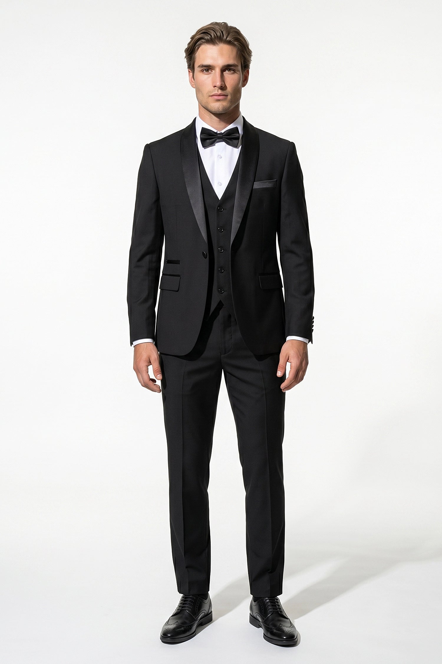 Caurelle | Men’s Slim Fit Three Piece Suit Blazer Vest Pants Set