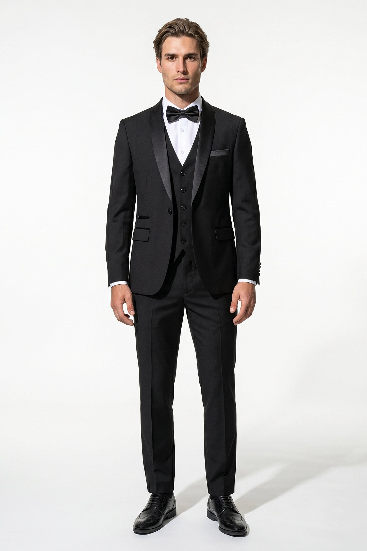 Caurelle | Men’s Slim Fit Three Piece Suit Blazer Vest Pants Set