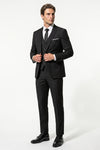 Men's Slim Fit Three Piece Suit with Single-Breasted Waistcoat