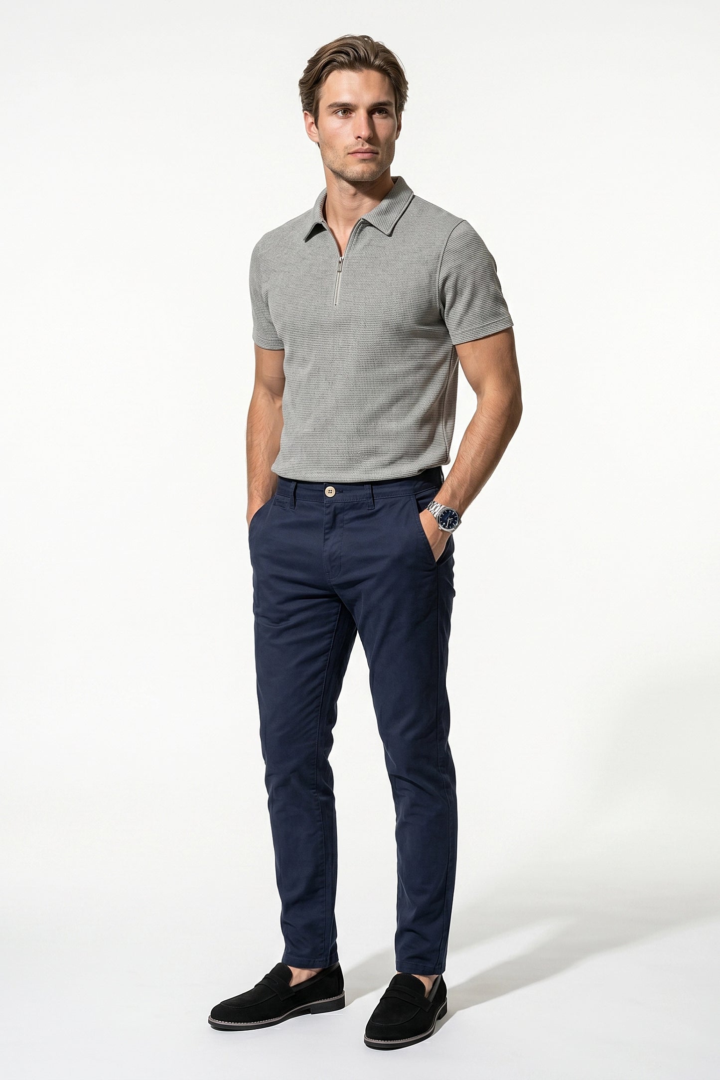 Caurelle | Men’s Tailored Slim Chinos – Modern Fit