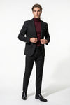 Men's Slim Fit Single Breasted Two Piece Suit