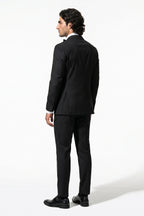 Caurelle | Men’s Two Piece Suit Set Double Breasted Peaked Lapel Tailored