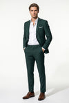 Men's Slim Fit Single Breasted Two Piece Suit