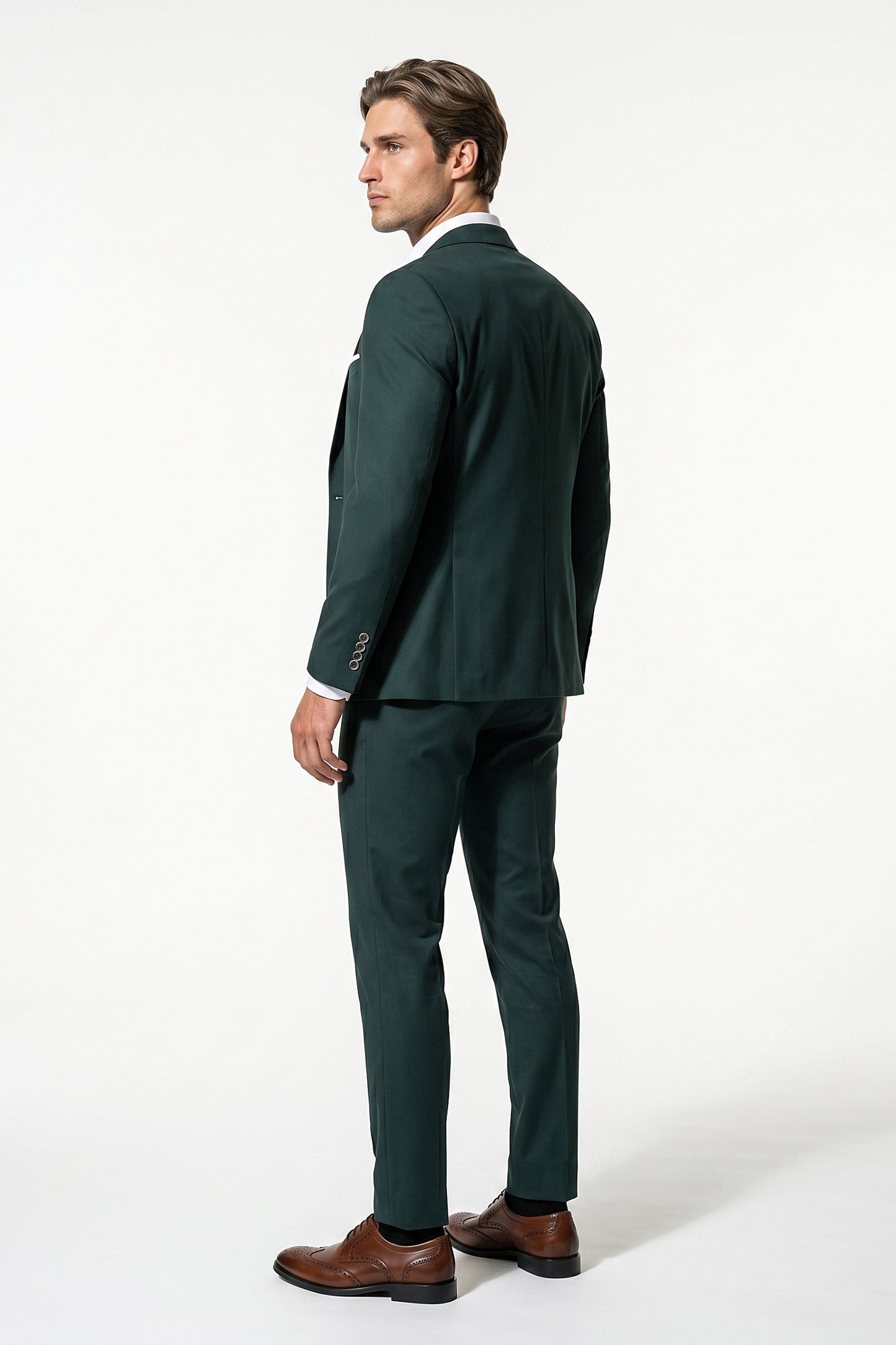 Men's Slim Fit Single Breasted Two Piece Suit