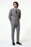 Caurelle | Men’s Two Piece Suit Set Double Breasted Peaked Lapel Tailored