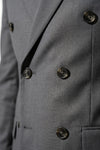 Caurelle | Men’s Two Piece Suit Set Double Breasted Peaked Lapel Tailored