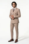 Caurelle | Men’s Two Piece Suit Set Double Breasted Peaked Lapel Tailored