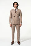 Caurelle | Men’s Two Piece Suit Set Double Breasted Peaked Lapel Tailored