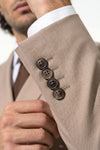 Caurelle | Men’s Two Piece Suit Set Double Breasted Peaked Lapel Tailored