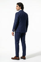 Caurelle | Men’s Two Piece Suit Set Double Breasted Peaked Lapel Tailored